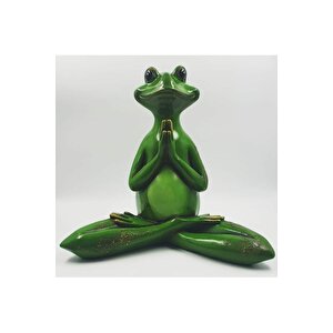 Yoga Yapan Kurbağa Heykeli