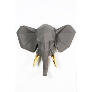 3d Kubik Fil Duvar Heykeli
