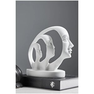Soyut Aile Mask Heykeli