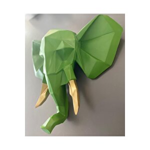 3d Kubik Fil Duvar Heykeli