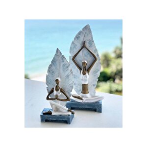 Kadın Yapraklı Yogacı 2'li Set