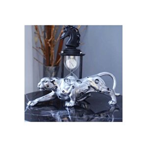 Leopar Heykeli (30x10cm)