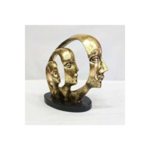 3'lü Mask Aile Heykeli