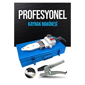 Ağır Hizmet Çift Residans Isı Ayarlı Pprc Plastik Boru Kaynak Makinesi Çantalı Pro Makaslı Set