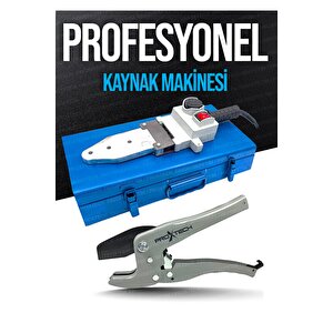 Ağır Hizmet Çift Residans Isı Ayarlı Pprc Plastik Boru Kaynak Makinesi Çantalı Pro Makaslı Set