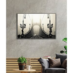 Eski Köprü Cam Tablo Old Bridge 36x23 cm