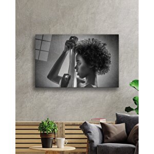 Siyah Beyaz İnsan Fotoğrafları Kadın 36x23 cm