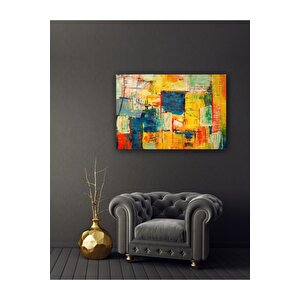 Soyut Desen Cam Tablo 50x70 cm