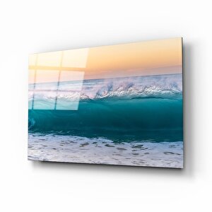 Dalga Cam Tablo 36x23 cm