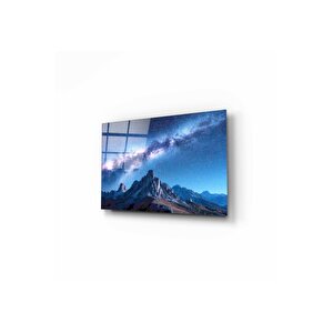 Dağ Manzarası Cam Tablo 70x110 cm