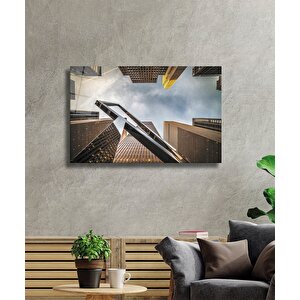 Şehir Köprü Manzaralı Cam Tablo Bridge City View 50x70 cm