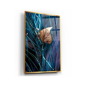 Yaprak Cam Tablo 70x110 cm