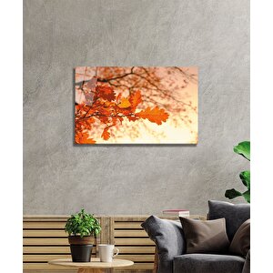 Yaprak Cam Tablo 50x70 cm