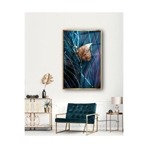 Yaprak Cam Tablo 50x70 cm