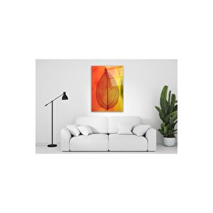 Yaprak Cam Tablo 50x70 cm