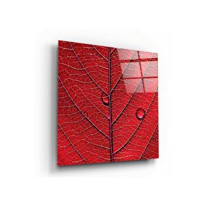 Yaprak Cam Tablo 80x80 cm
