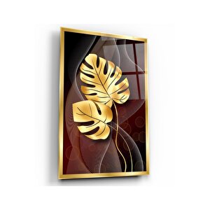 Yaprak Cam Tablo 50x70 cm