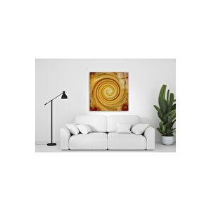 Sarı Boyalar Cam Tablo 50x50 cm