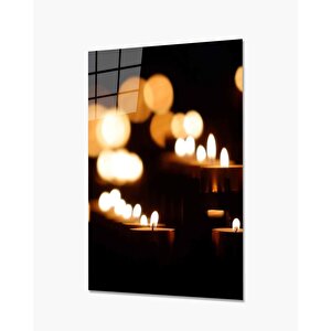 Mum Kandil Cam Tablo 90x60 cm
