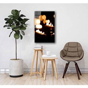 Mum Kandil Cam Tablo 50x70 cm