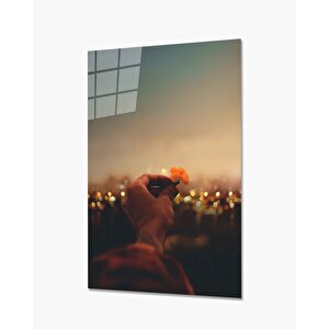 Mum Kandil Cam Tablo 90x60 cm