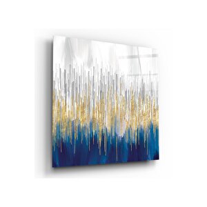 Mavi Gold Cam Tablo 30x30 cm
