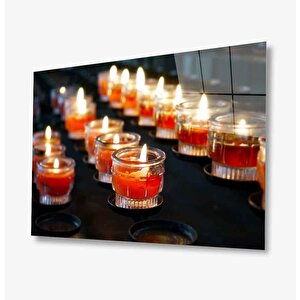 Mum Kandil Cam Tablo 90x60 cm