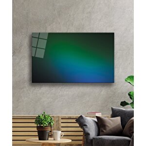 Mavi Yeşil Cam Tablo Blue Green 50x70 cm