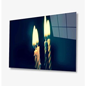Mum Kandil Cam Tablo 50x70 cm