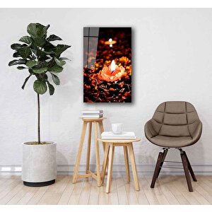 Mum Kandil Cam Tablo 50x70 cm