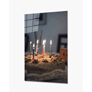 Mum Kandil Cam Tablo 50x70 cm