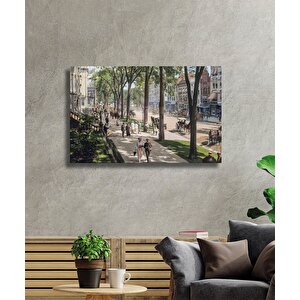 Faytonlu Park Cam Tablo Old Street 50x70 cm