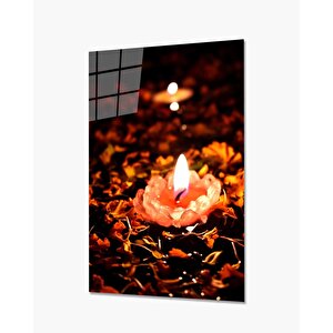 Mum Kandil Cam Tablo 90x60 cm