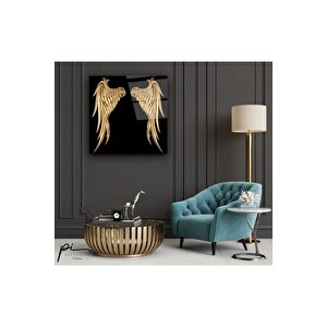 Melek Kanadı Cam Tablo 80x80 cm