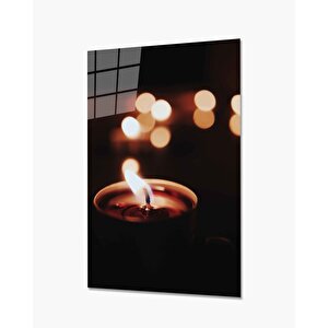 Mum Kandil Cam Tablo 90x60 cm