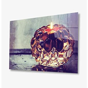 Mum Kandil Cam Tablo 36x23 cm