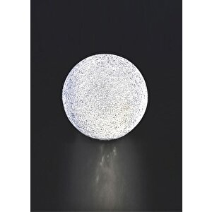 Küre Beyaz Led Işıklı Dekoratif Aydınlatma 15 Cm