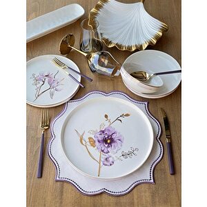 Yemek Takımı Modern Violet 24 Parça 6 Kişilik