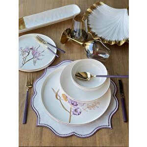 Yemek Takımı Modern Violet 24 Parça 6 Kişilik