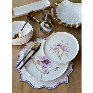 Yemek Takımı Modern Violet 24 Parça 6 Kişilik