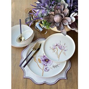 Yemek Takımı Modern Violet 24 Parça 6 Kişilik