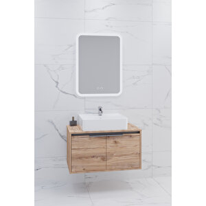 Camaro 80 Cm Beyaz Lavabolu Banyo Dolabi - Boy Dolap Hari̇ç