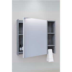 Roma 80 Cm Banyo Dolabi  Retro/gümüş - Boy Dolabi Hari̇ç
