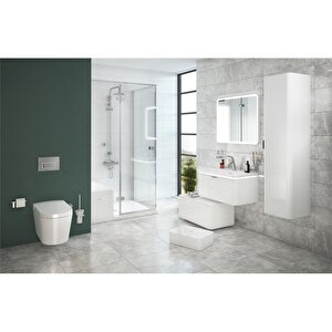 Vitra Nest Trendy 56428 Boy Dolabı, Tek Kapaklı, 45 Cm, Parlak Beyaz / Sağ