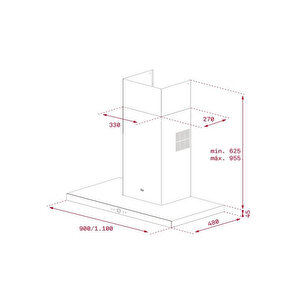 Teka A4 Dlh 985 T Duvar Tipi Davlumbaz