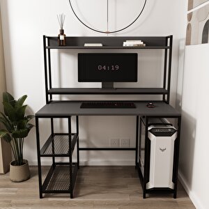 Regal Raflı Çalışma Masası, Antrasit