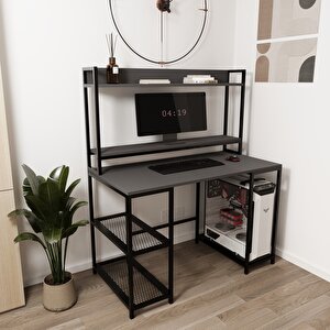 Regal Raflı Çalışma Masası, Antrasit