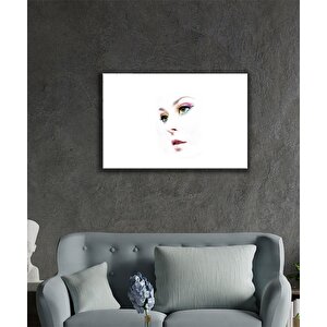 Kadınlar Sade Yüz Cam Tablo 90x60 cm
