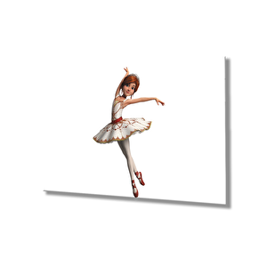 Balerin Cam Tablo 36x23 cm