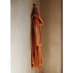 Fine Cotton Terracotta Bornoz Small Medium